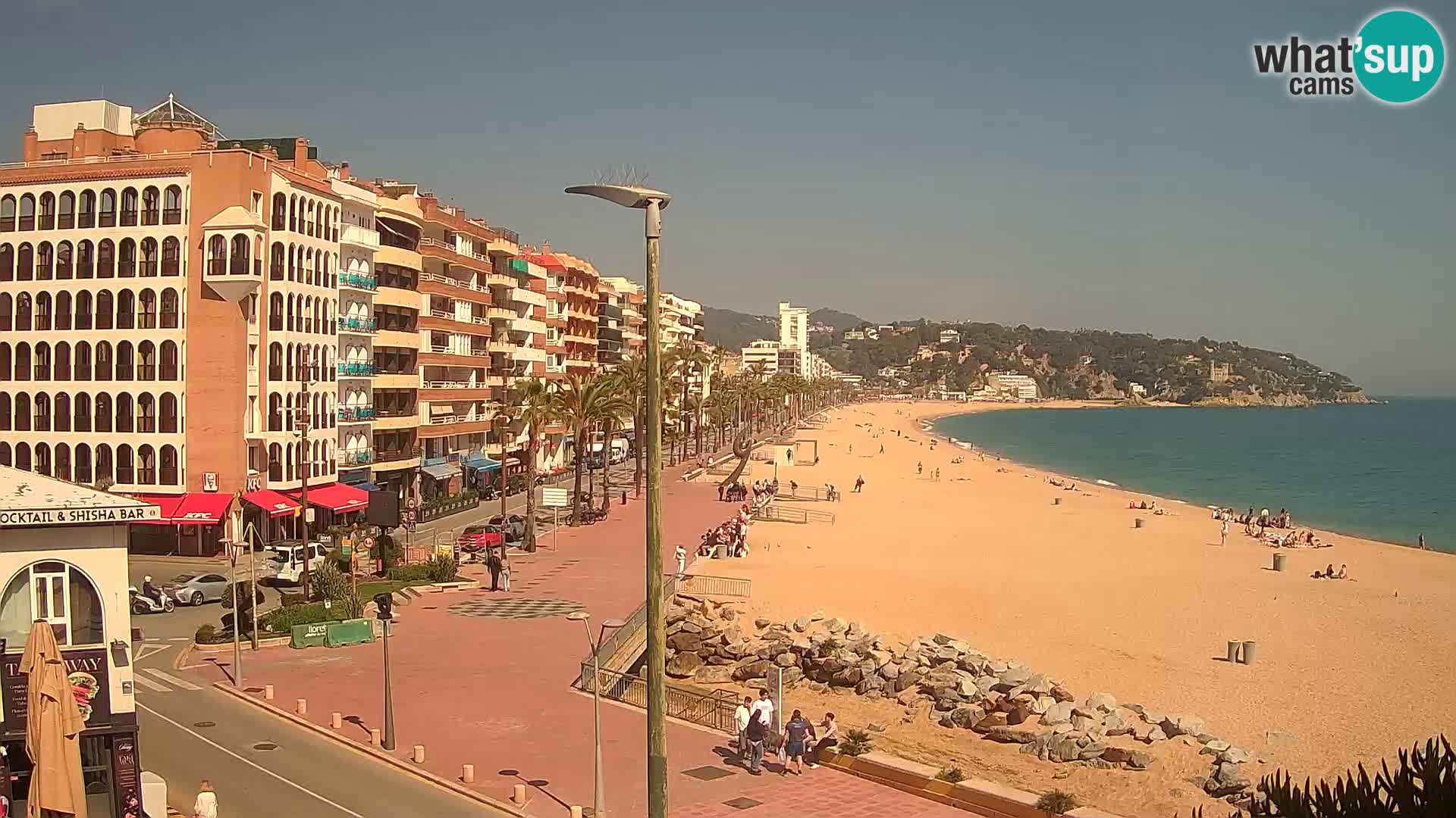 Webcam Lloret de Mar – the main beach – – Costa Brava – Spain