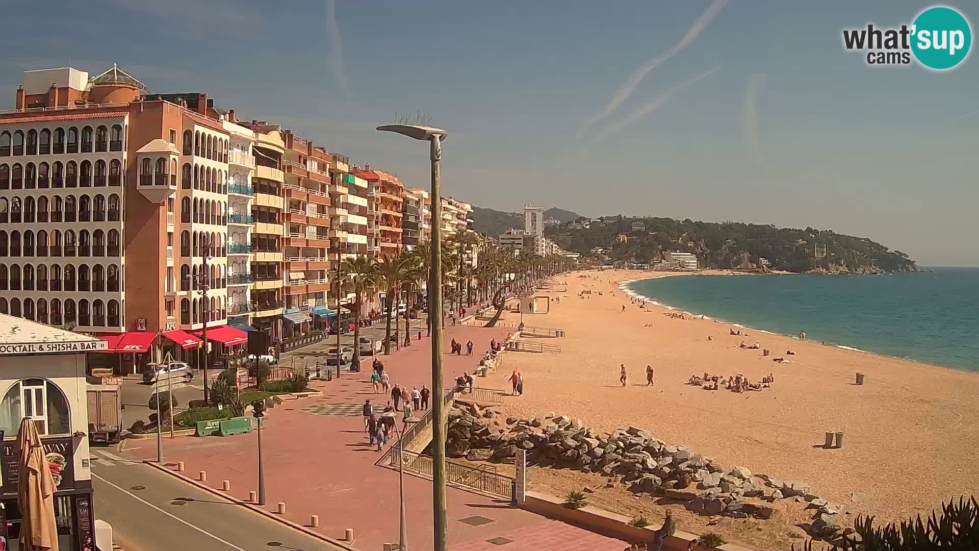 Webcam Lloret de Mar – the main beach – – Costa Brava – Spain