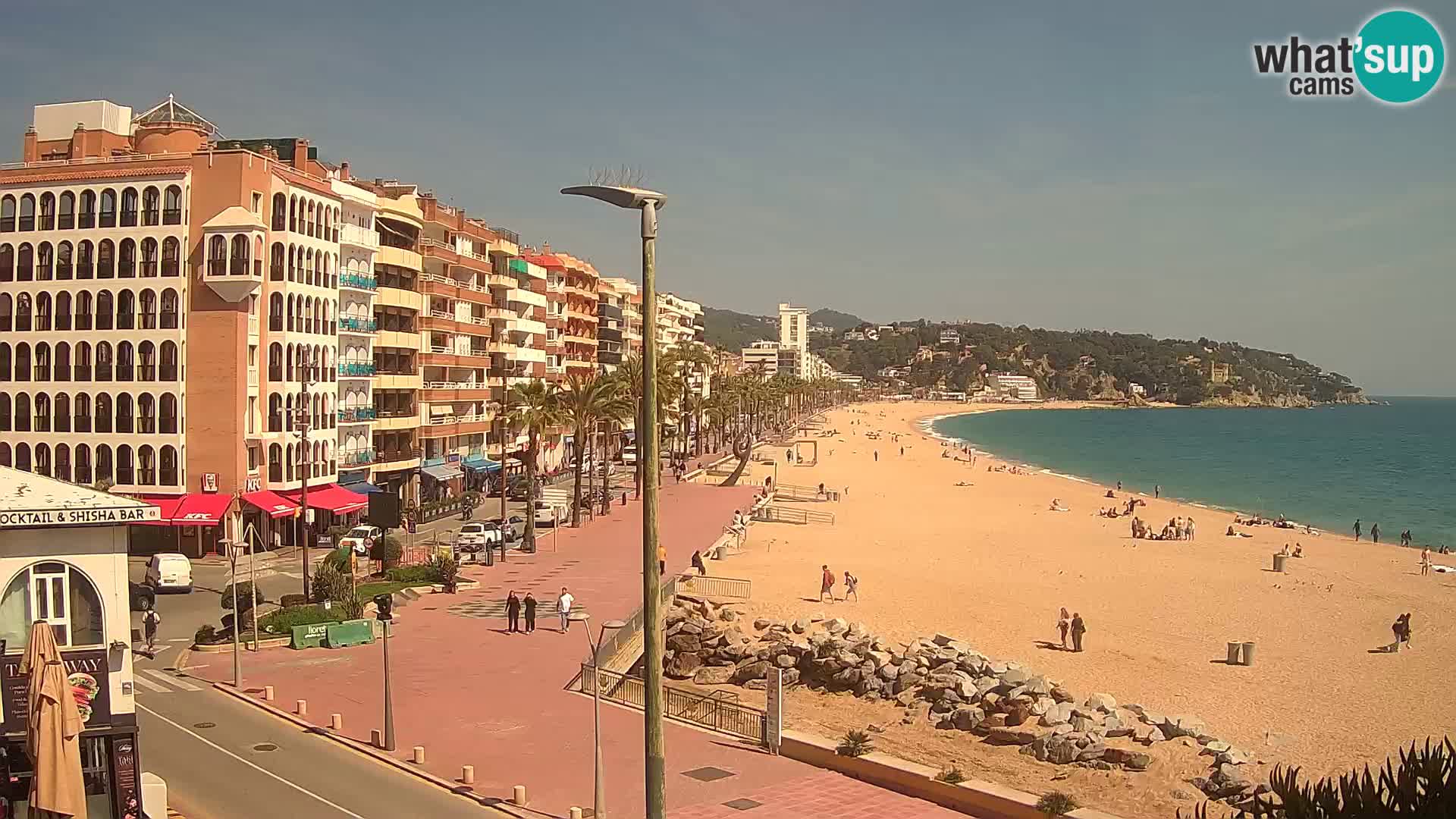 Webcam Lloret de Mar – the main beach – – Costa Brava – Spain