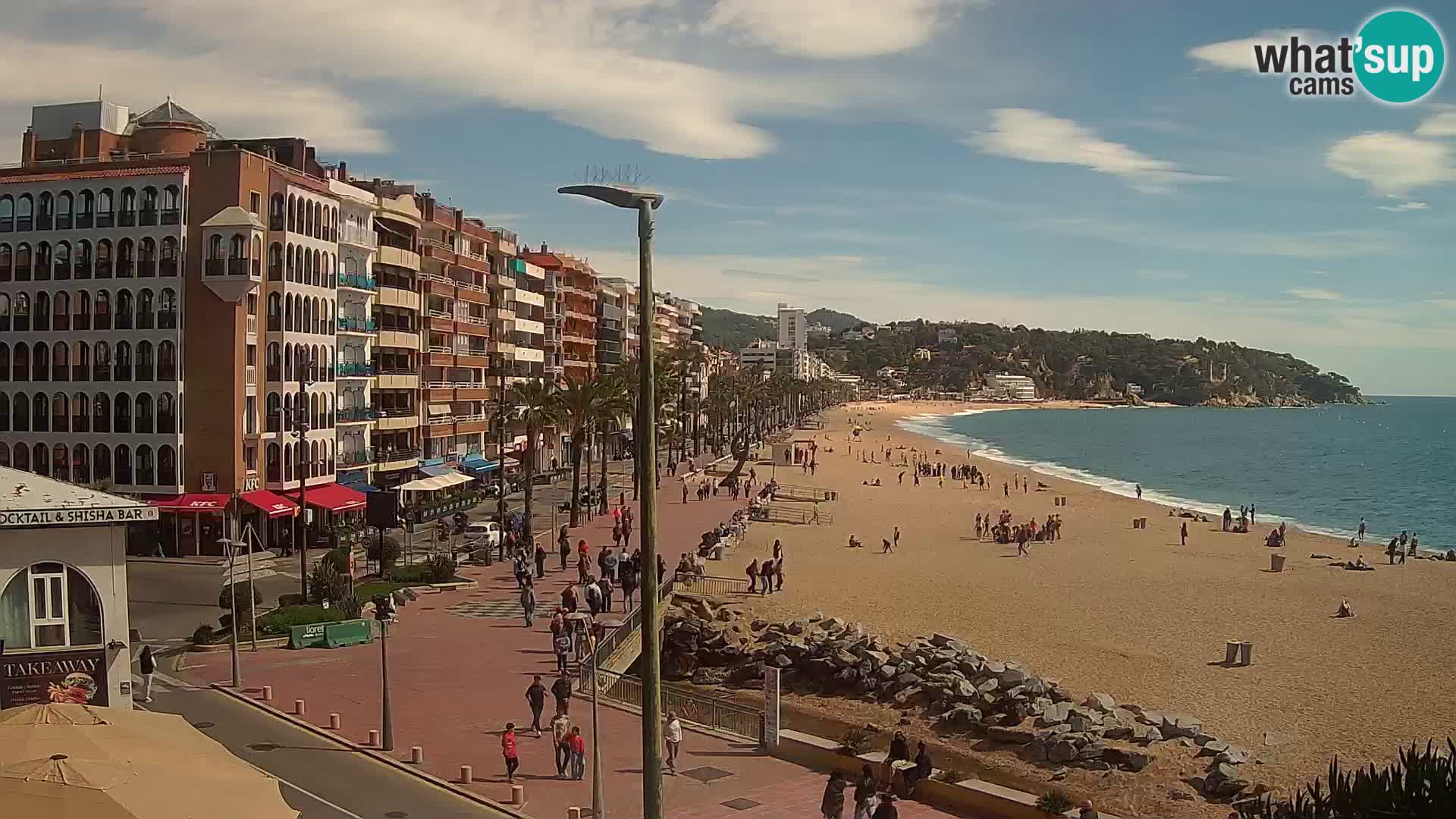 Webcam Lloret de Mar – the main beach – – Costa Brava – Spain