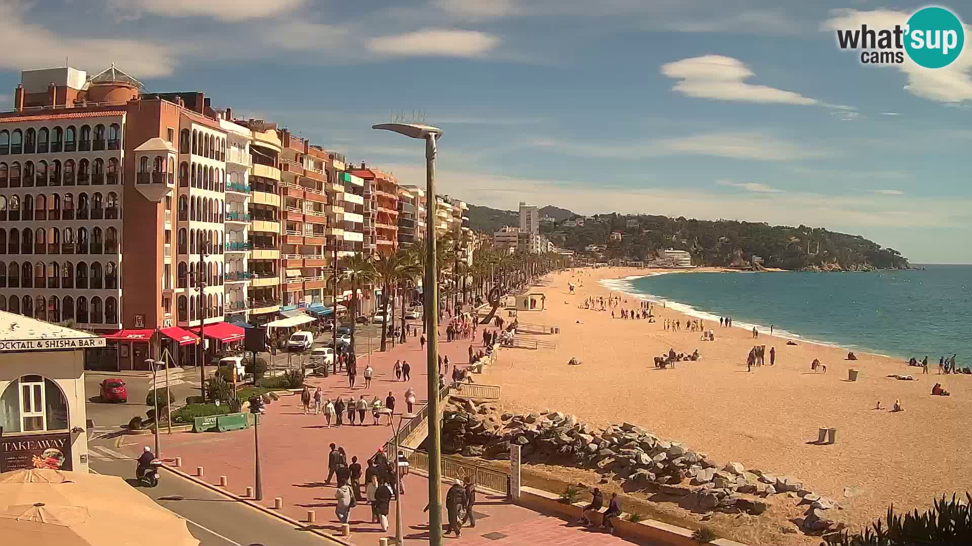 Webcam Lloret de Mar – the main beach – – Costa Brava – Spain