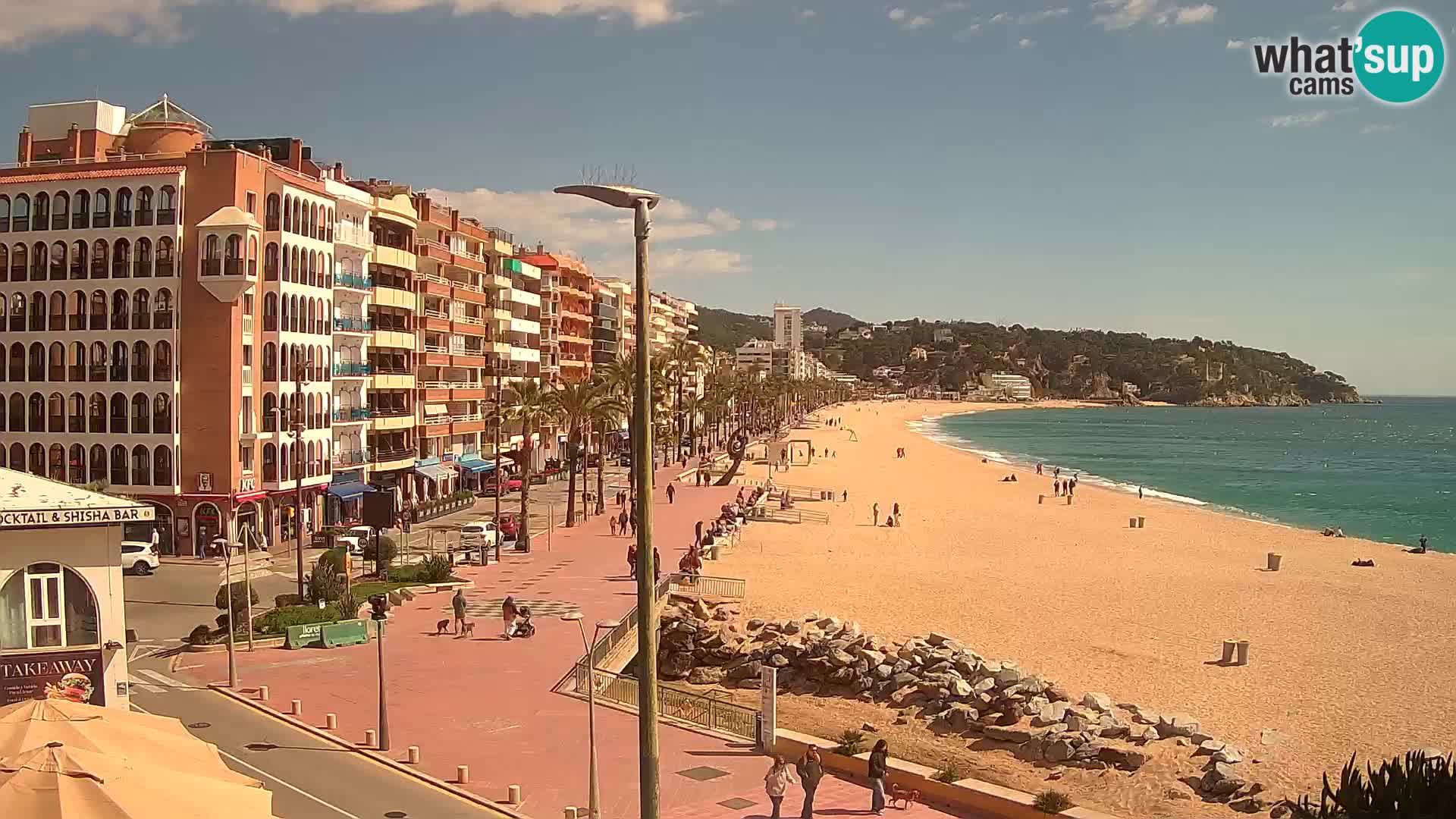 Webcam Lloret de Mar – the main beach – – Costa Brava – Spain