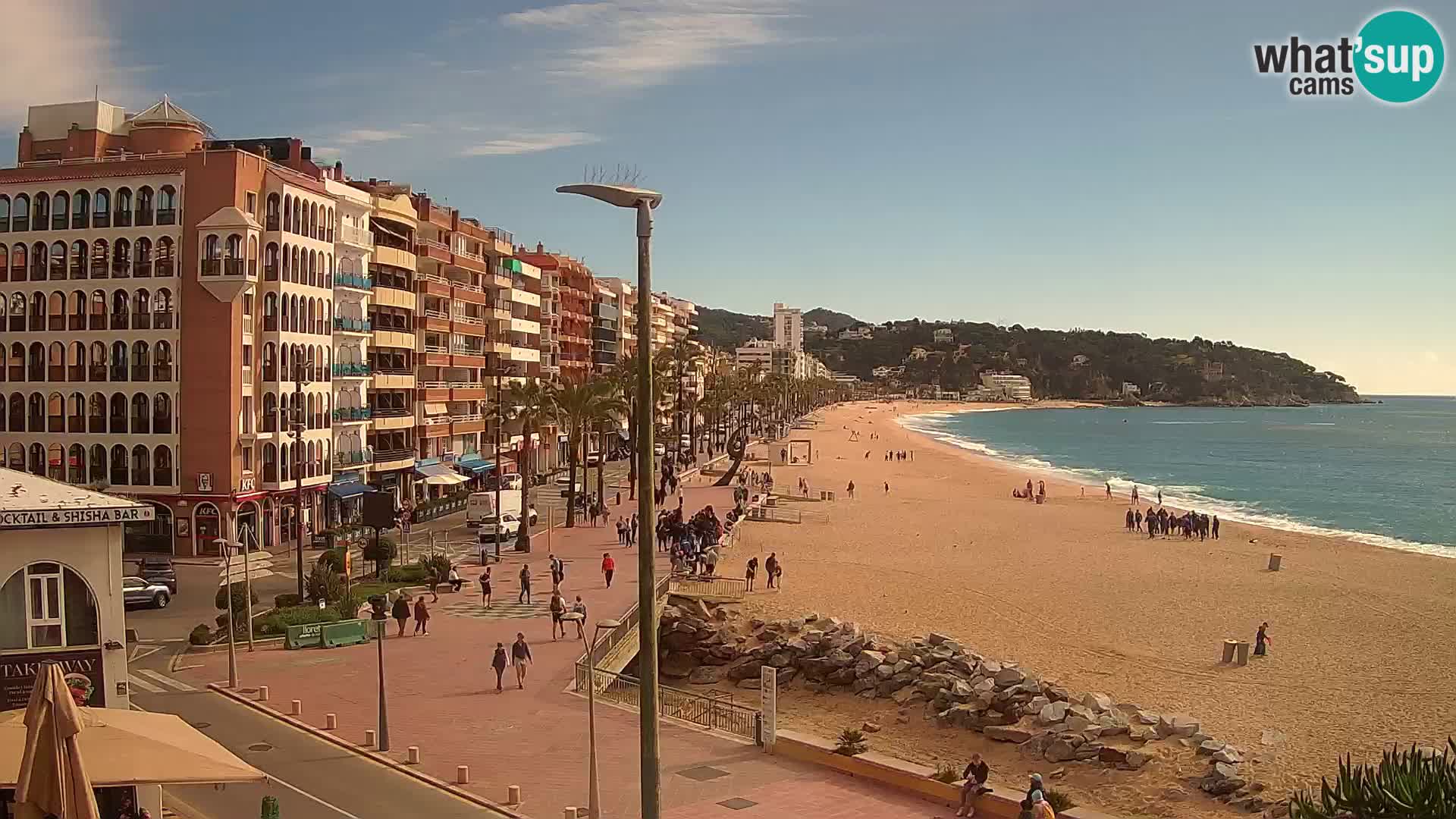 Webcam Lloret de Mar – the main beach – – Costa Brava – Spain