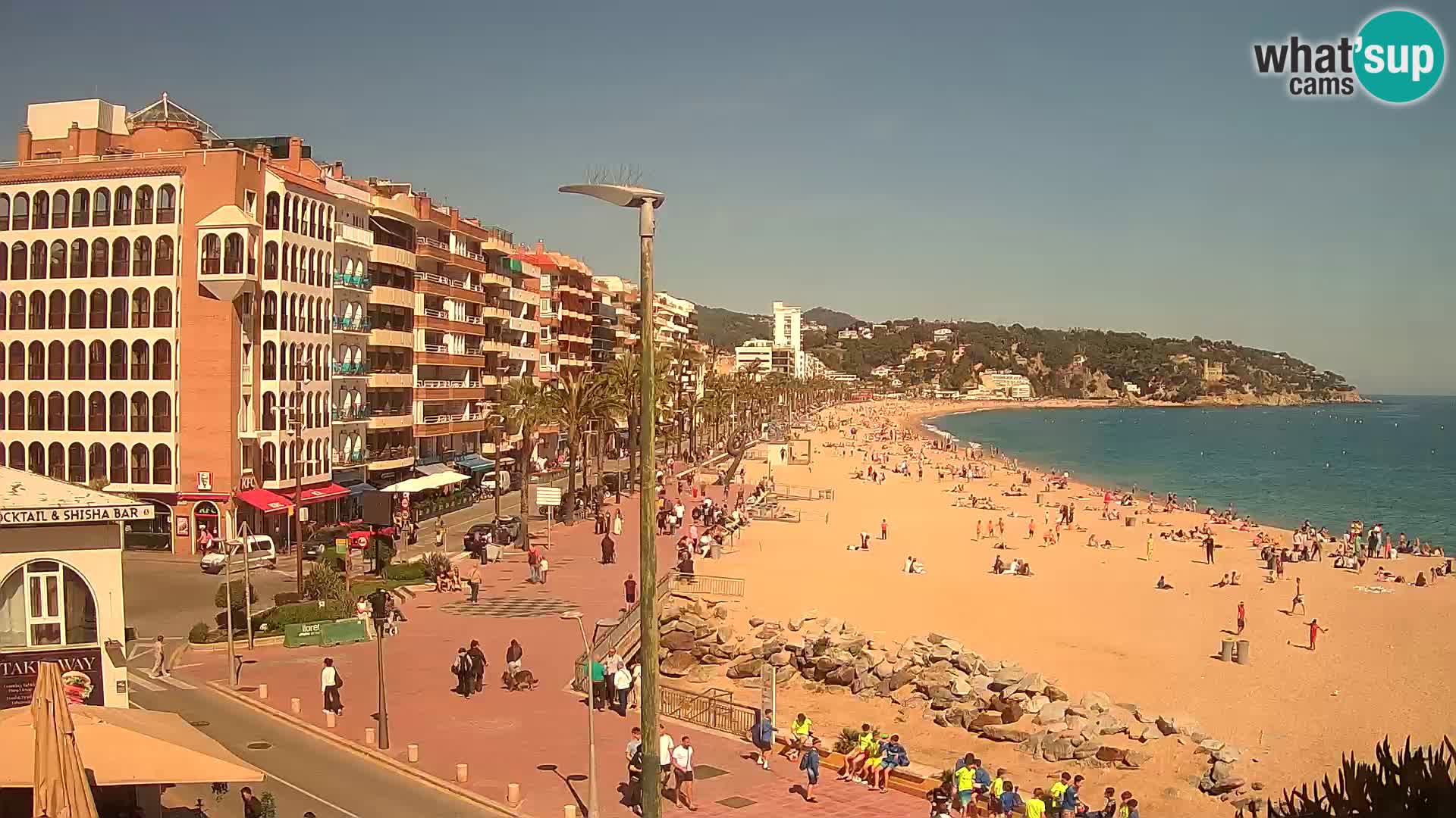 Webcam Lloret de Mar – the main beach – – Costa Brava – Spain