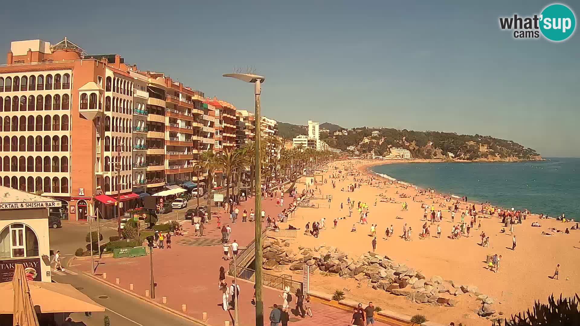 Webcam Lloret de Mar – the main beach – – Costa Brava – Spain