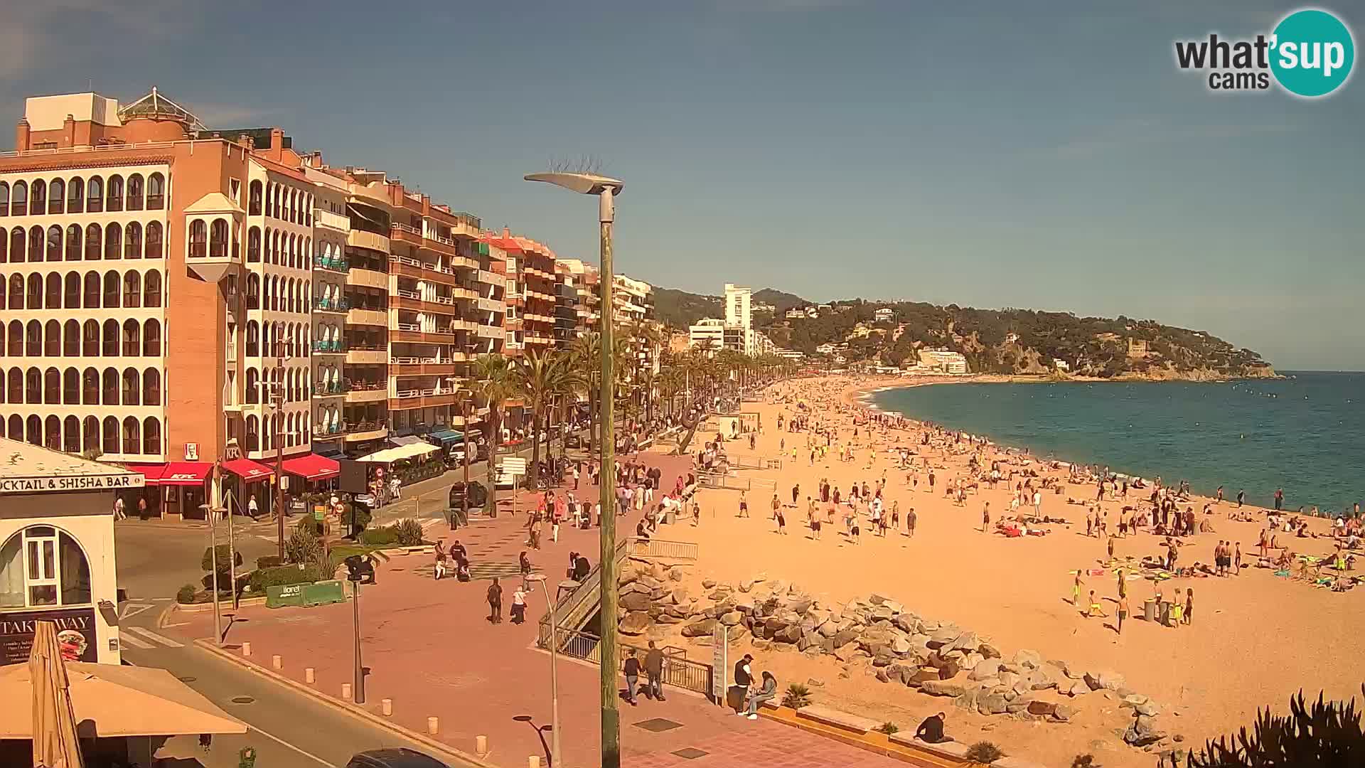 Webcam Lloret de Mar – the main beach – – Costa Brava – Spain