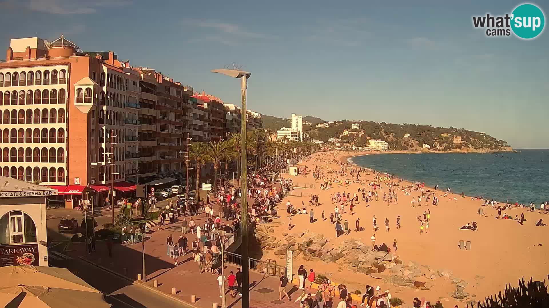 Webcam Lloret de Mar – the main beach – – Costa Brava – Spain