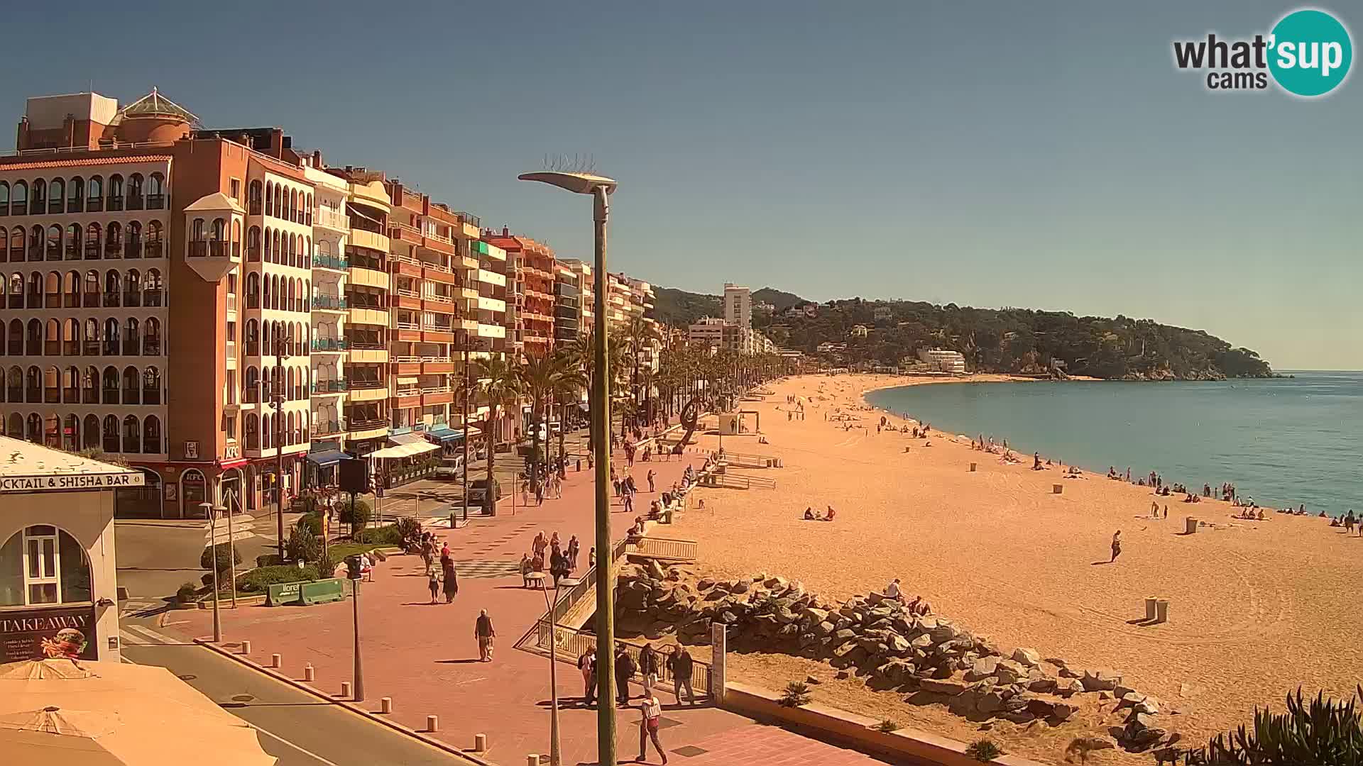 Webcam Lloret de Mar – the main beach – – Costa Brava – Spain