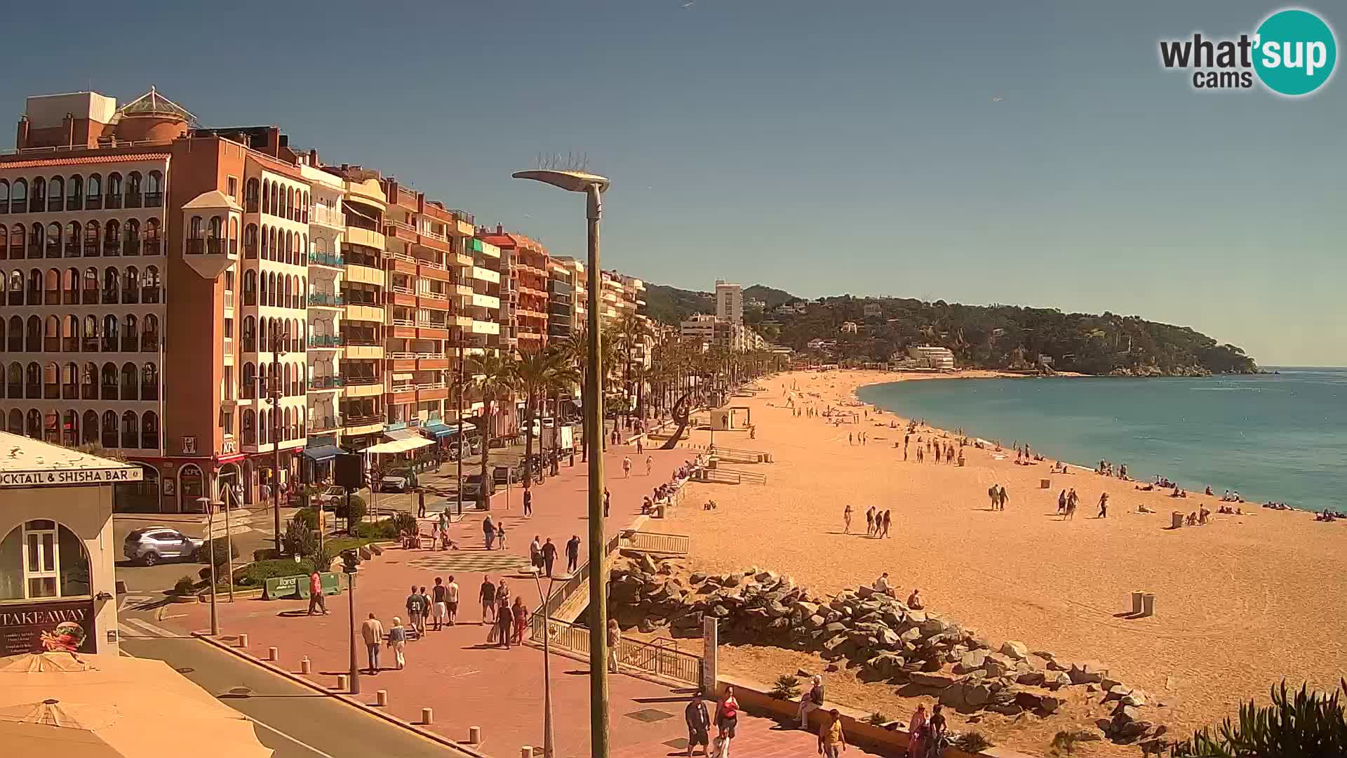 Webcam Lloret de Mar – the main beach – – Costa Brava – Spain