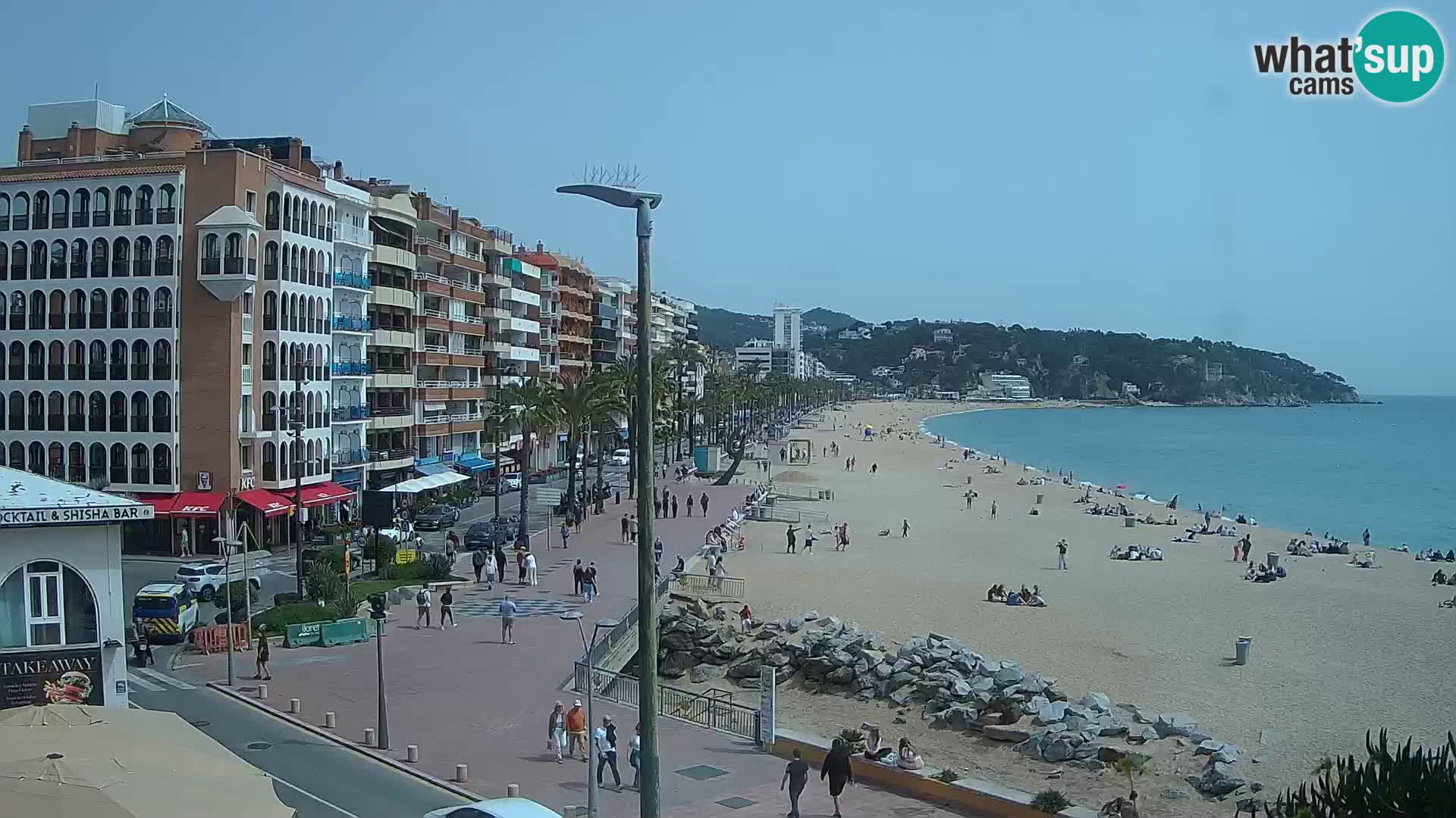 Webcam Lloret de Mar – the main beach – – Costa Brava – Spain
