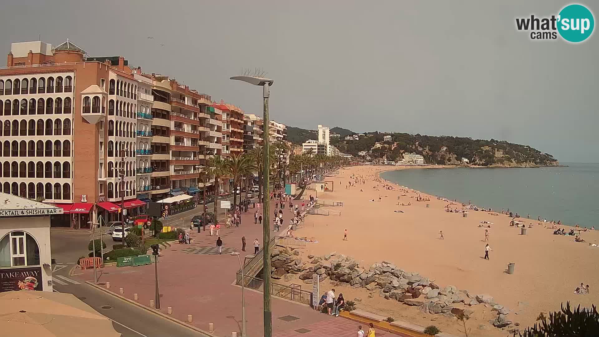 Webcam Lloret de Mar – the main beach – – Costa Brava – Spain