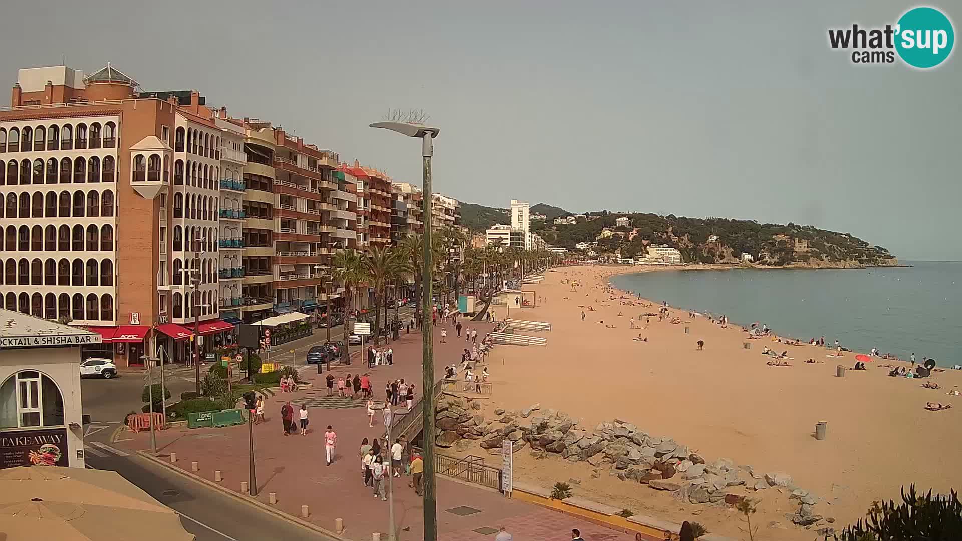 Webcam Lloret de Mar – the main beach – – Costa Brava – Spain