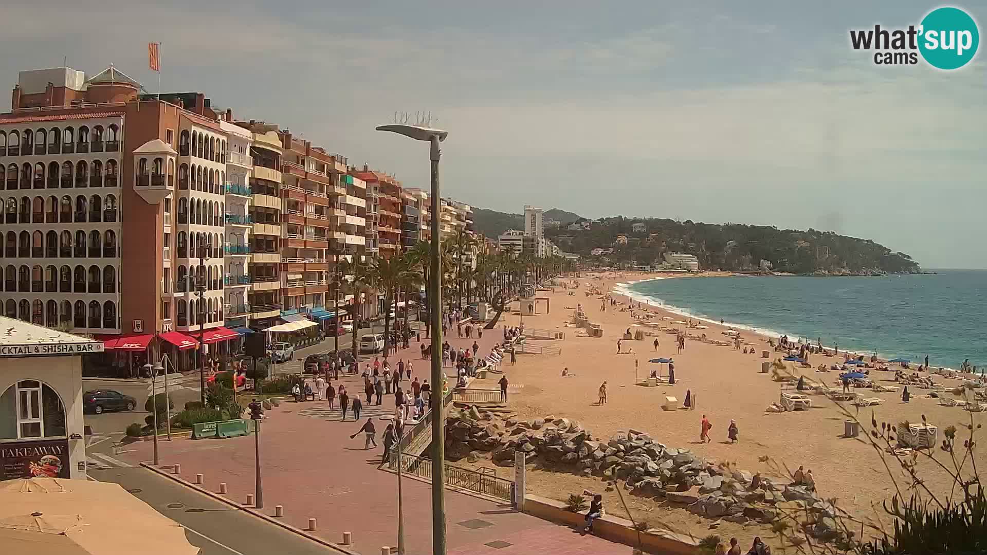 Webcam Lloret de Mar – the main beach – – Costa Brava – Spain