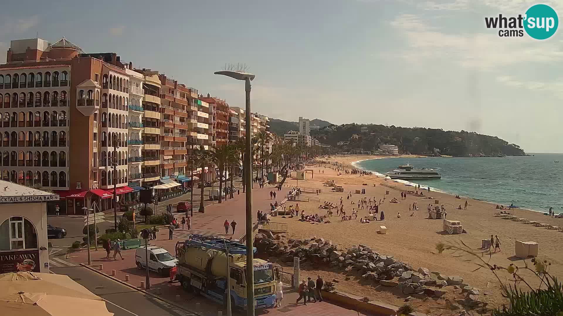 Webcam Lloret de Mar – the main beach – – Costa Brava – Spain