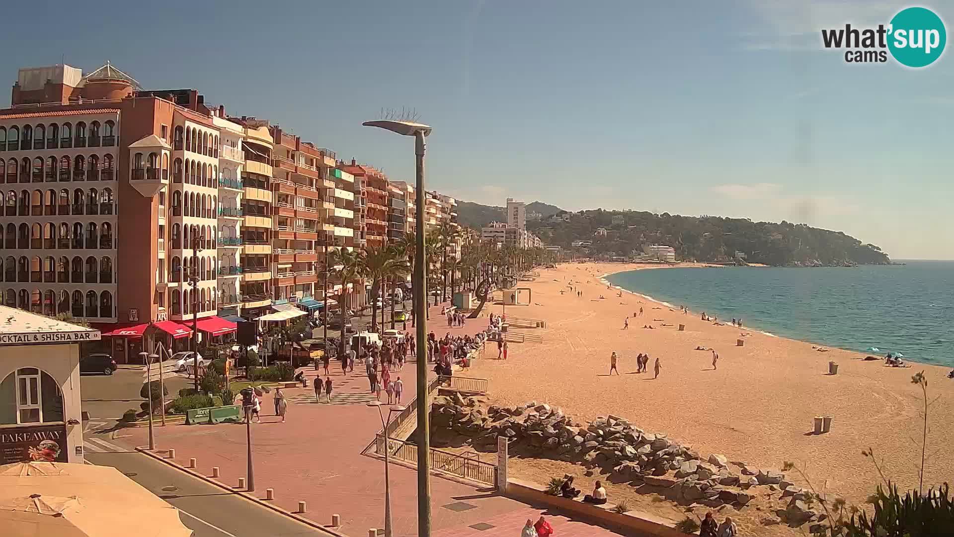 Webcam Lloret de Mar – the main beach – – Costa Brava – Spain