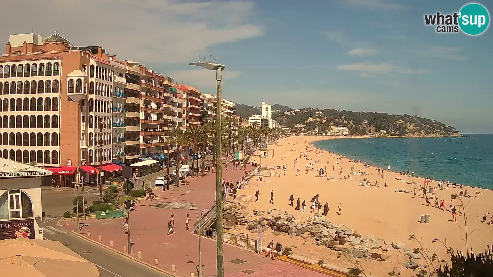 Webcam Lloret de Mar – the main beach – – Costa Brava – Spain