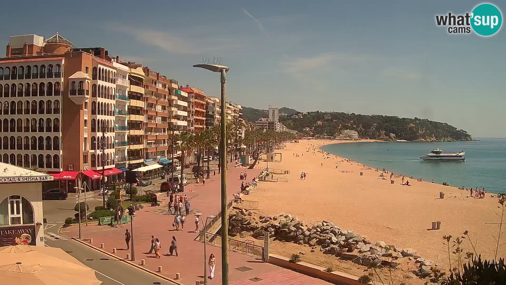 Webcam Lloret de Mar – the main beach – – Costa Brava – Spain