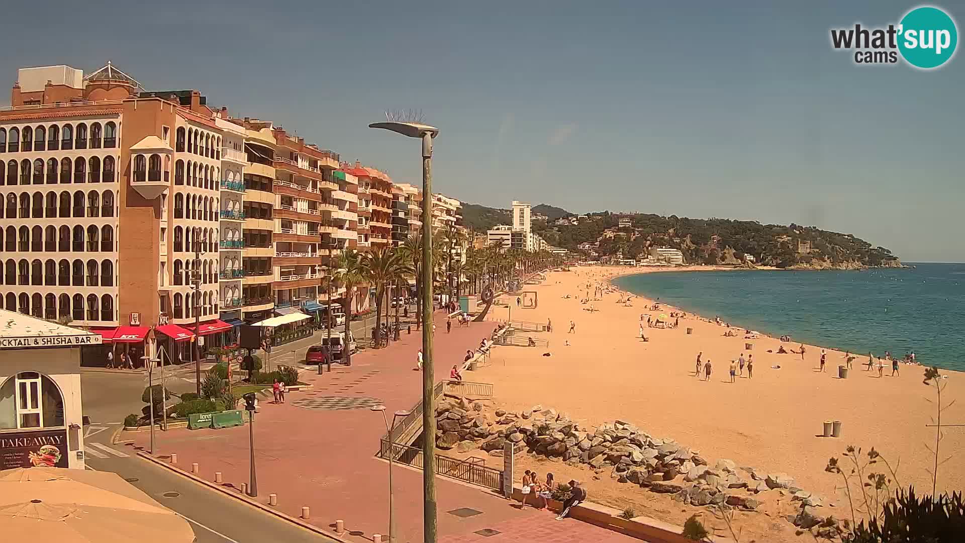 Webcam Lloret de Mar – the main beach – – Costa Brava – Spain