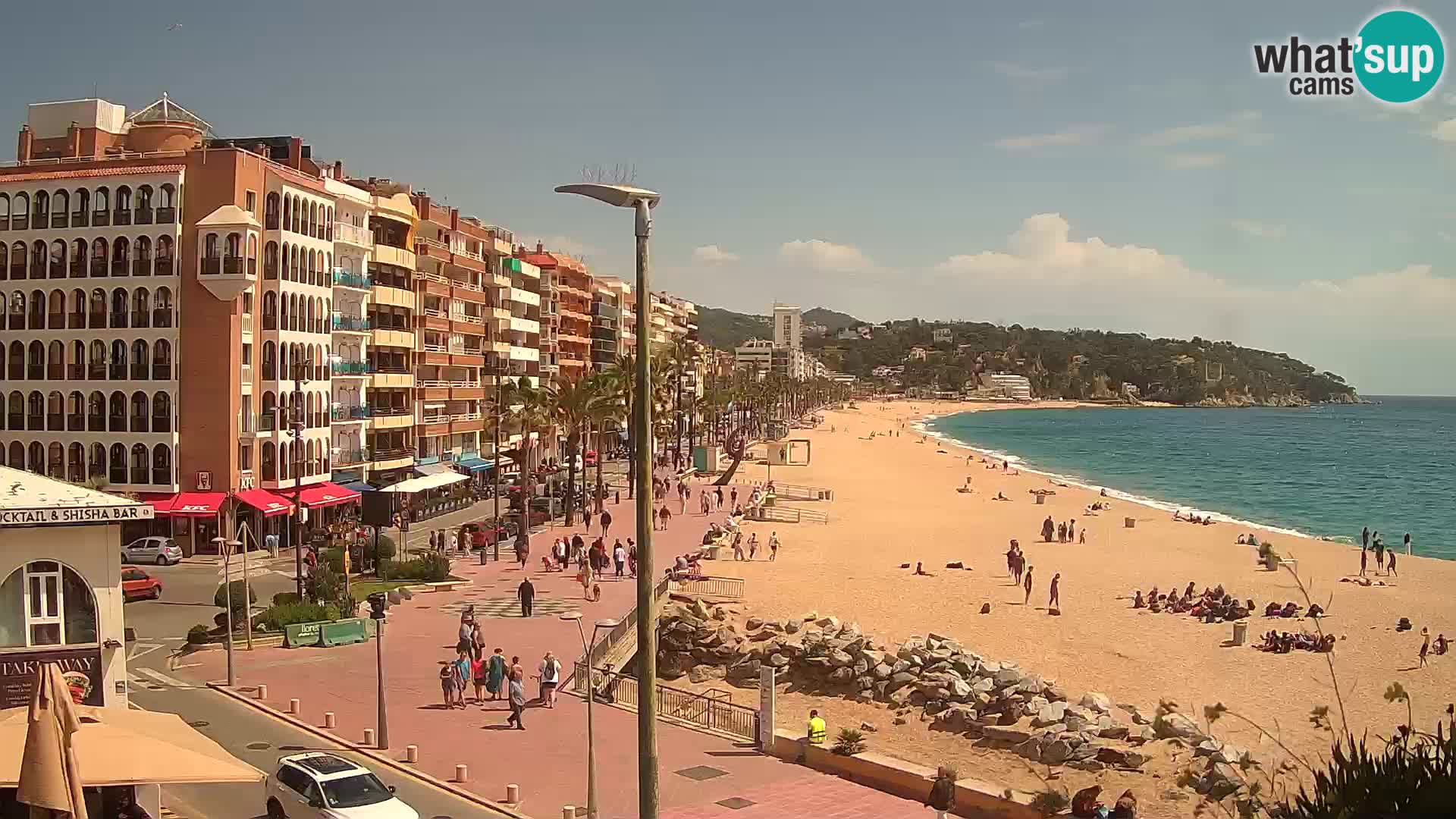 Webcam Lloret de Mar – the main beach – – Costa Brava – Spain