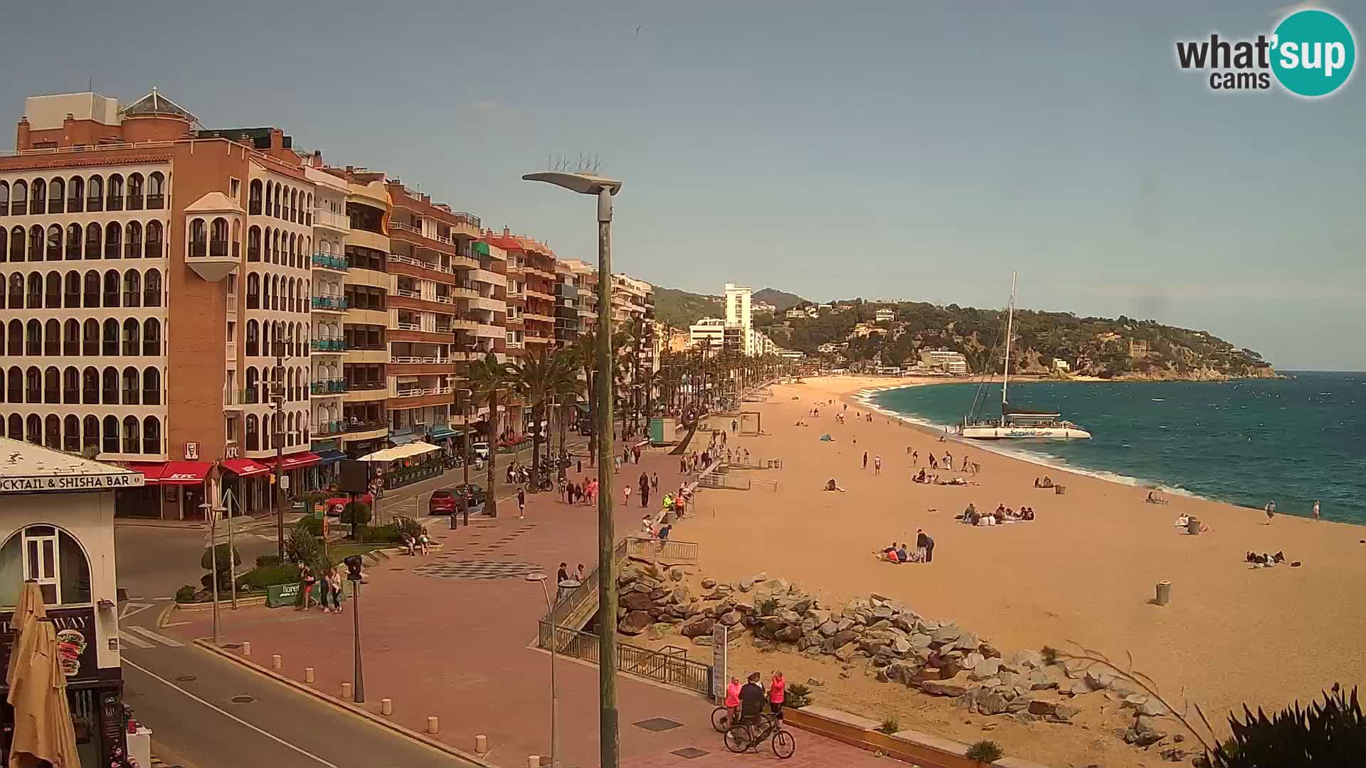 Webcam Lloret de Mar – the main beach – – Costa Brava – Spain