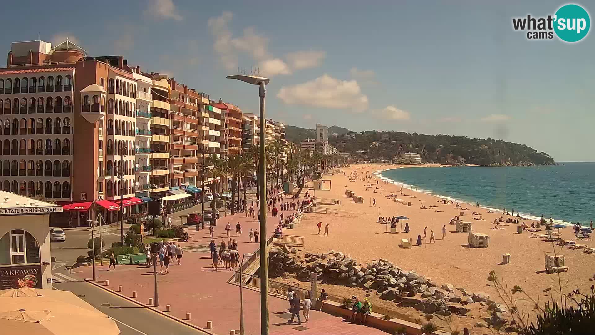 Webcam Lloret de Mar – the main beach – – Costa Brava – Spain