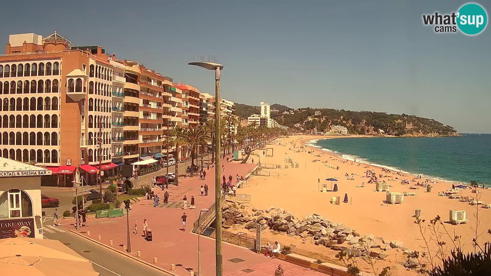 Webcam Lloret de Mar – the main beach – – Costa Brava – Spain