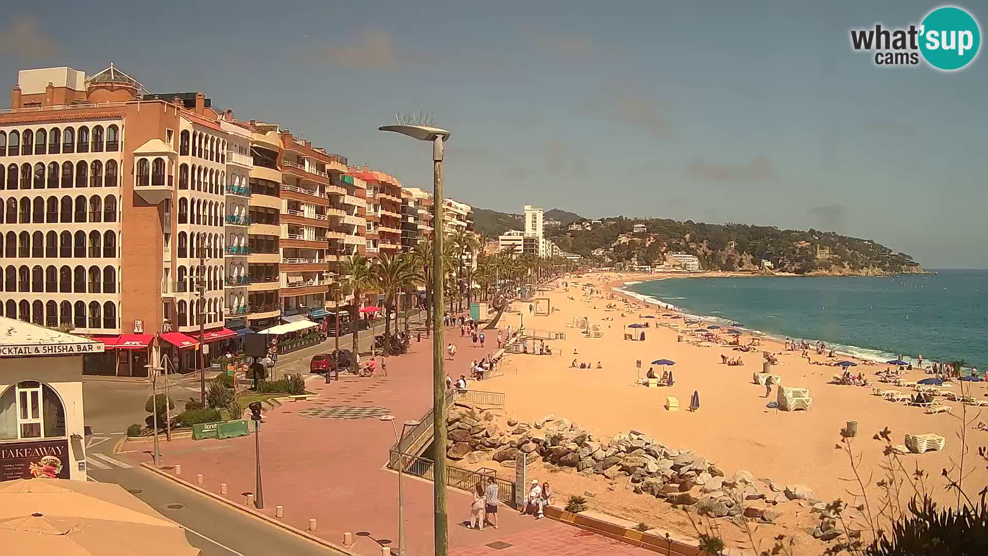 Webcam Lloret de Mar – the main beach – – Costa Brava – Spain