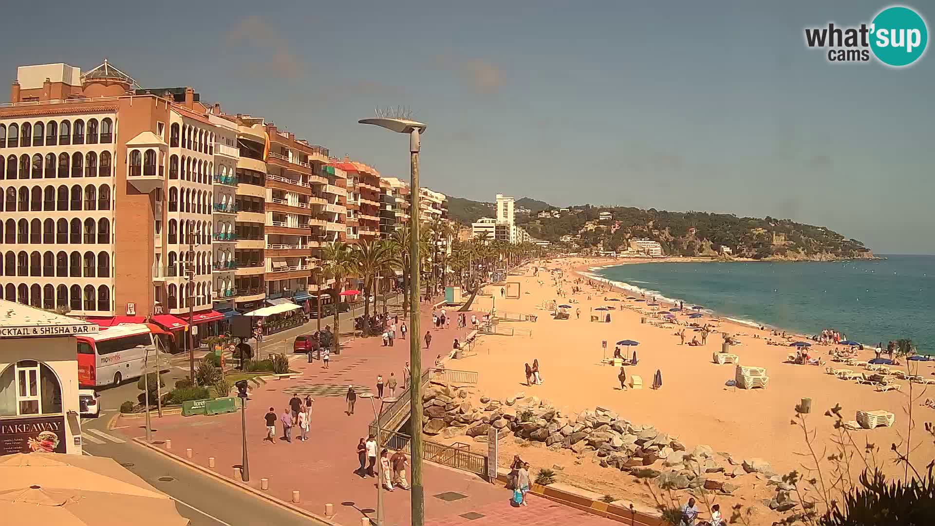 Webcam Lloret de Mar – the main beach – – Costa Brava – Spain