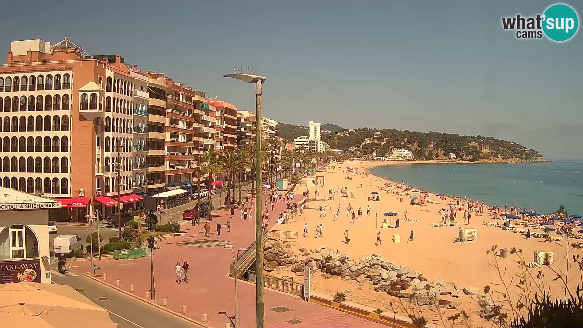 Webcam Lloret de Mar – the main beach – – Costa Brava – Spain
