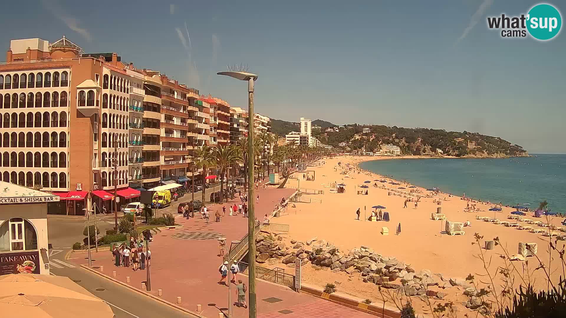 Webcam Lloret de Mar – the main beach – – Costa Brava – Spain