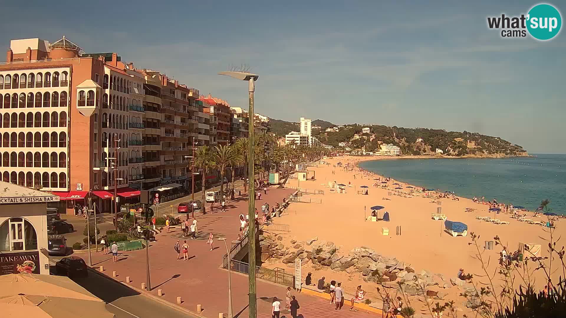 Webcam Lloret de Mar – the main beach – – Costa Brava – Spain