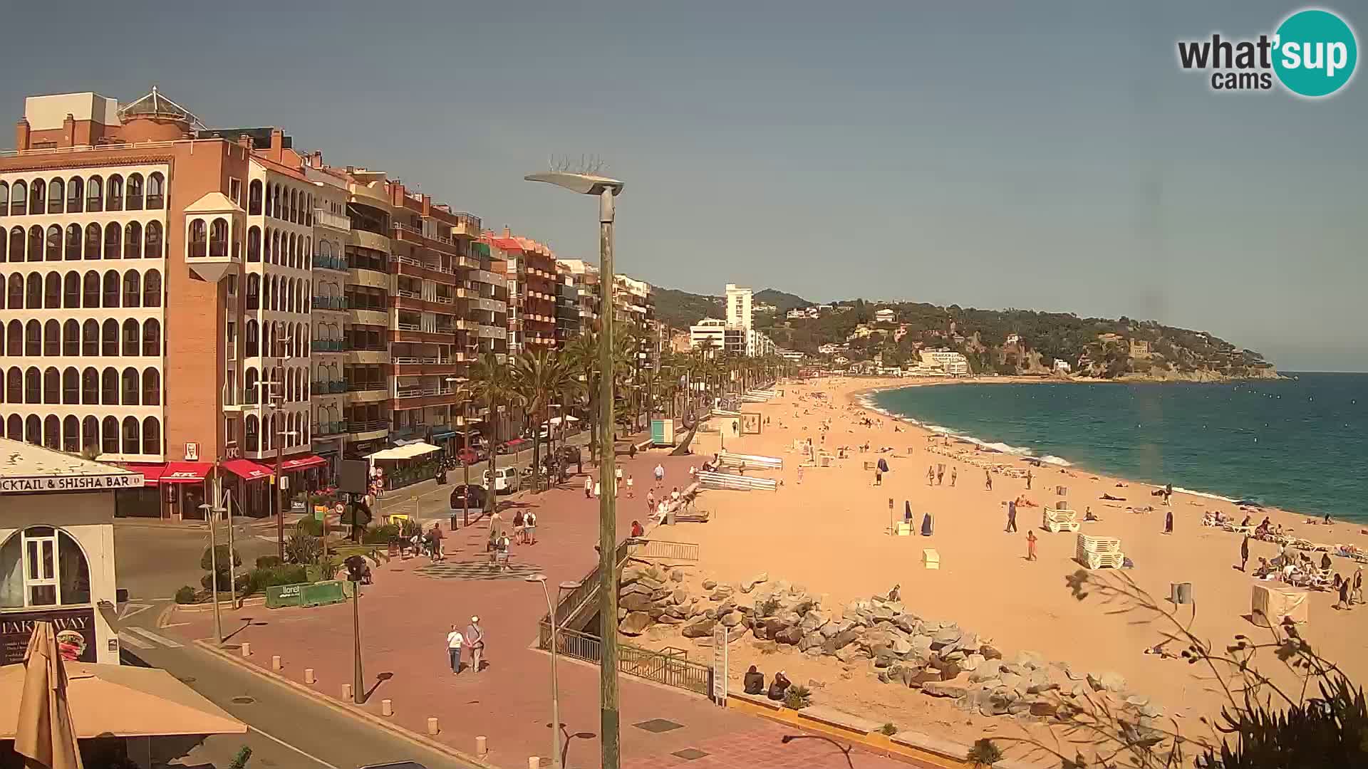 Webcam Lloret de Mar – the main beach – – Costa Brava – Spain
