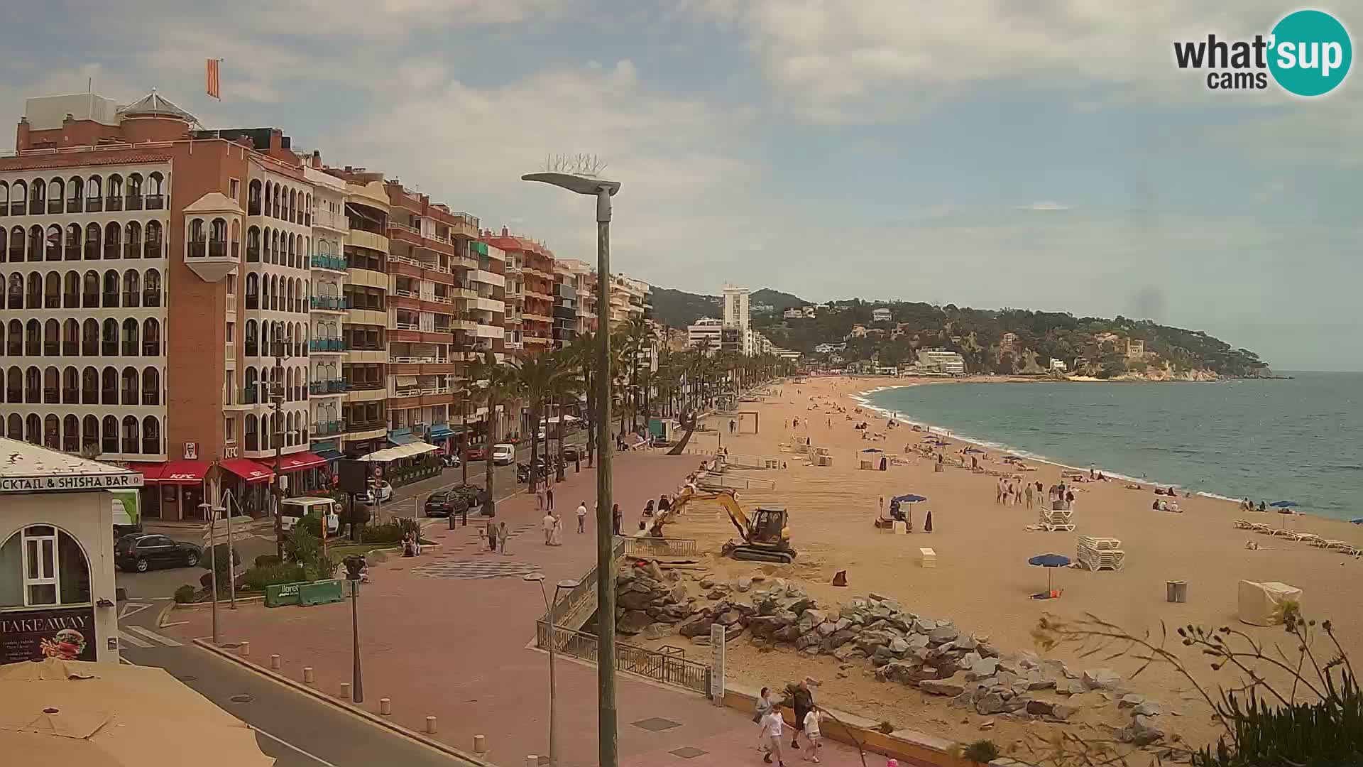 Webcam Lloret de Mar – the main beach – – Costa Brava – Spain