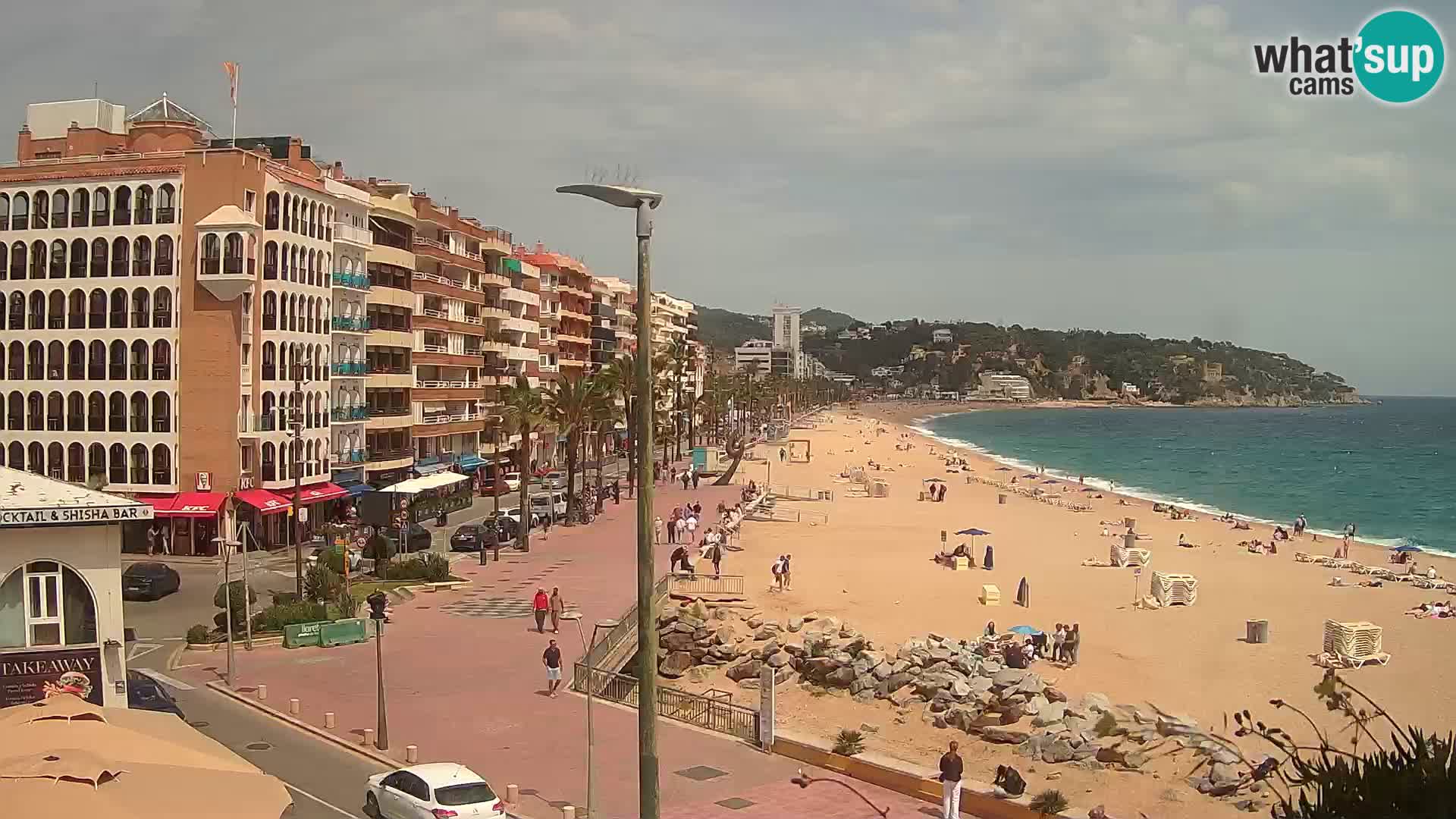 Webcam Lloret de Mar – the main beach – – Costa Brava – Spain