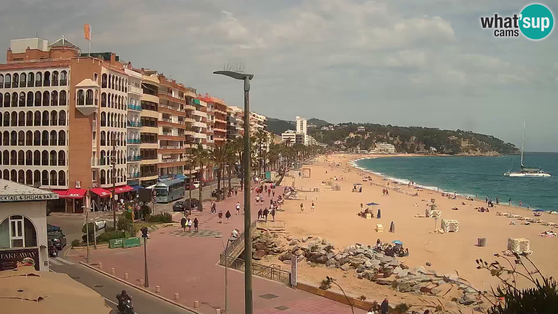Webcam Lloret de Mar – the main beach – – Costa Brava – Spain
