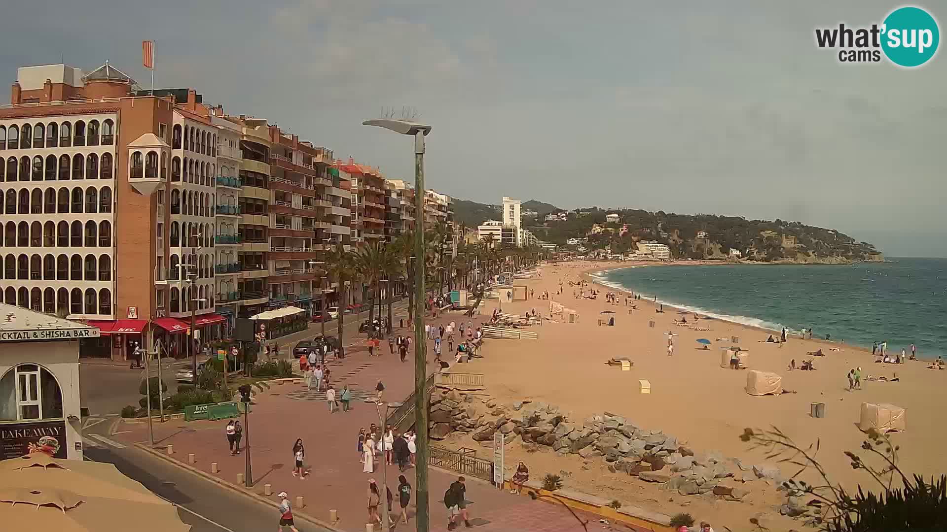 Webcam Lloret de Mar – the main beach – – Costa Brava – Spain