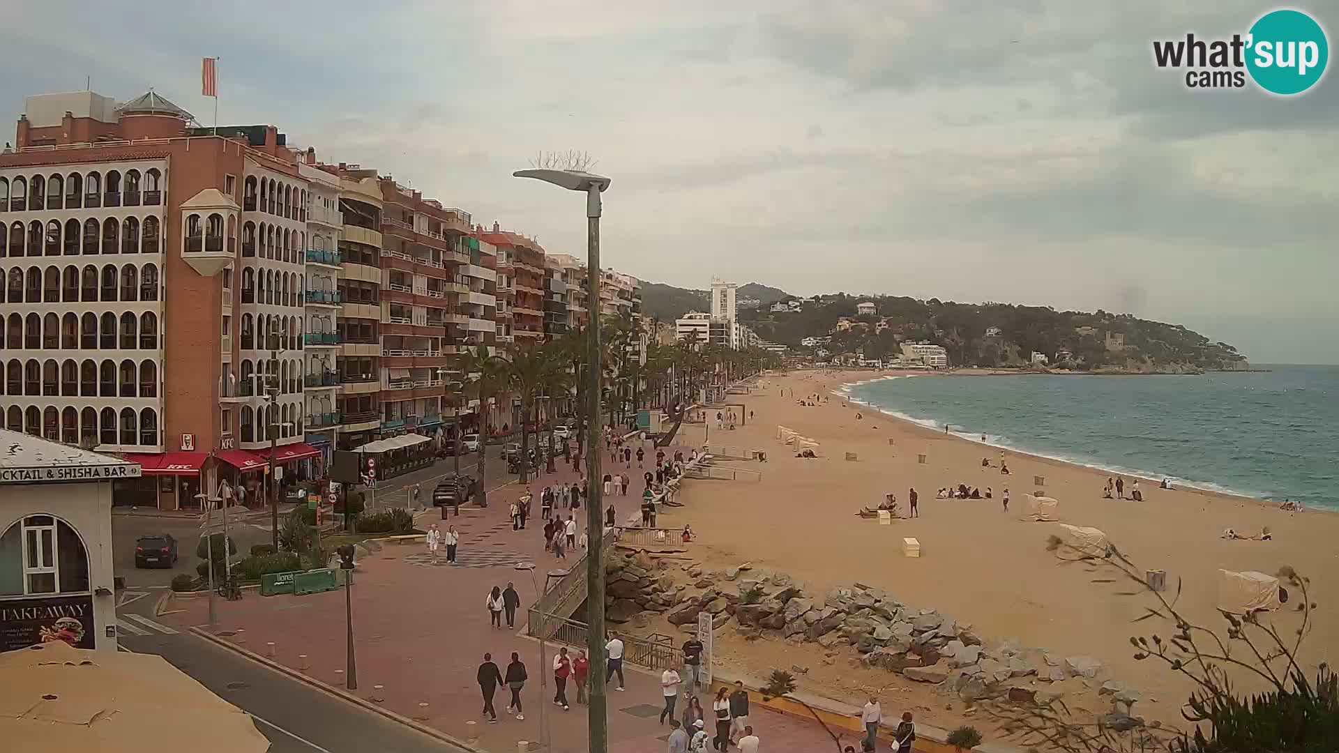 Webcam Lloret de Mar – the main beach – – Costa Brava – Spain