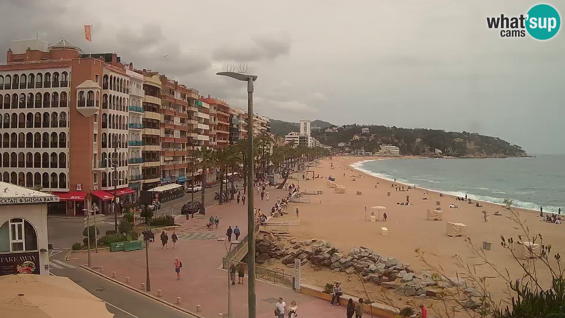 Webcam Lloret de Mar – the main beach – – Costa Brava – Spain