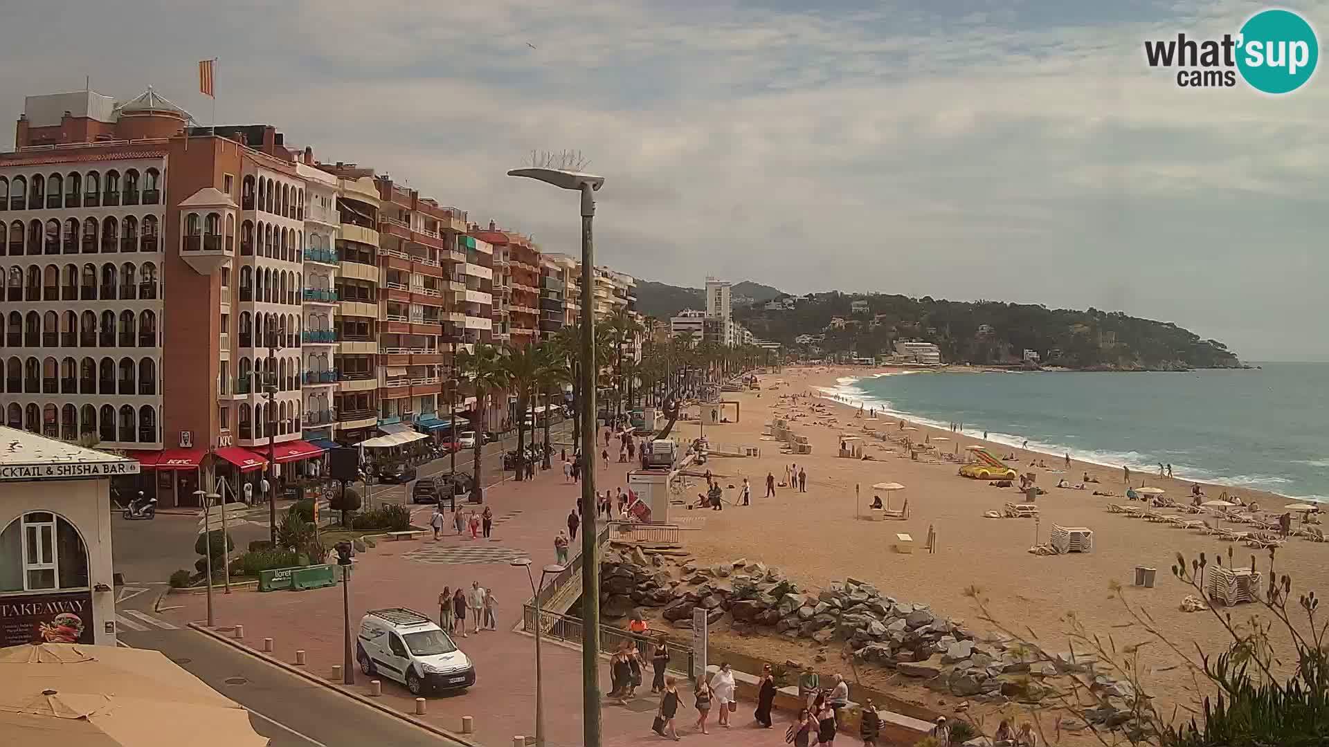 Webcam Lloret de Mar – the main beach – – Costa Brava – Spain