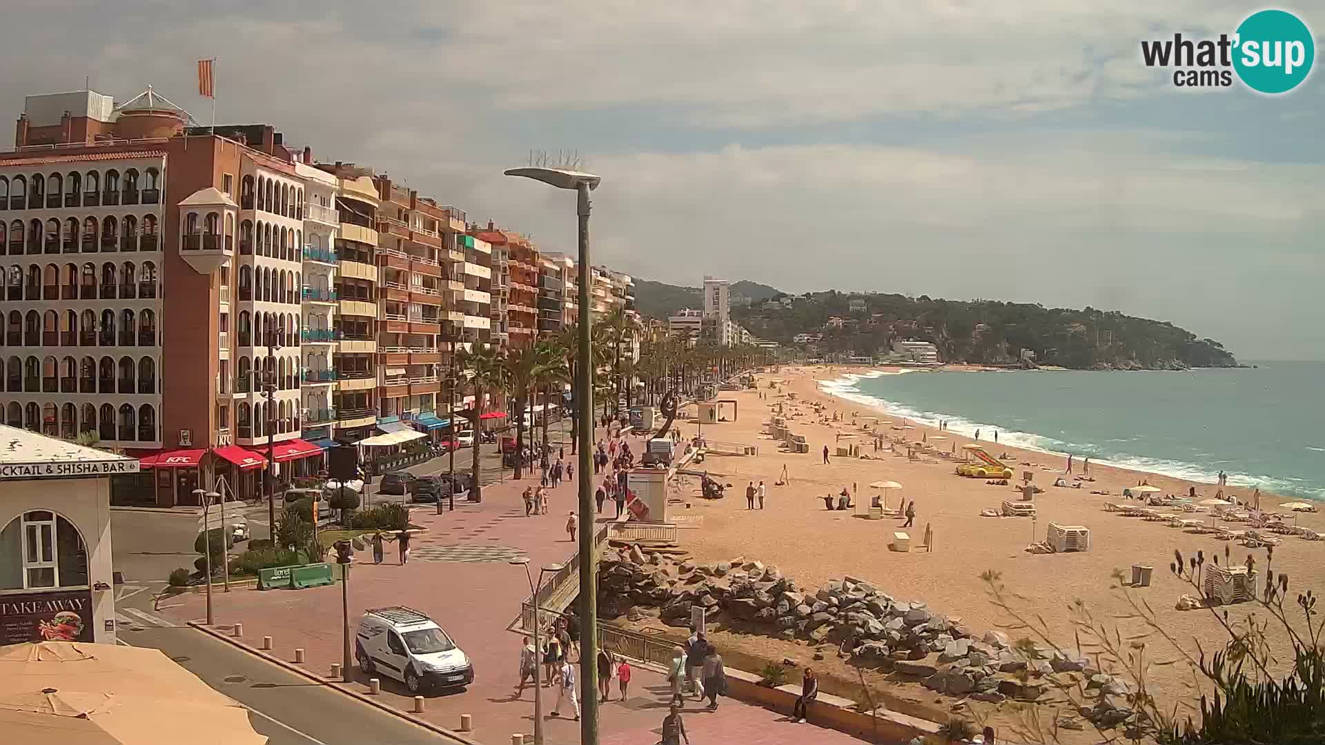 Webcam Lloret de Mar – the main beach – – Costa Brava – Spain