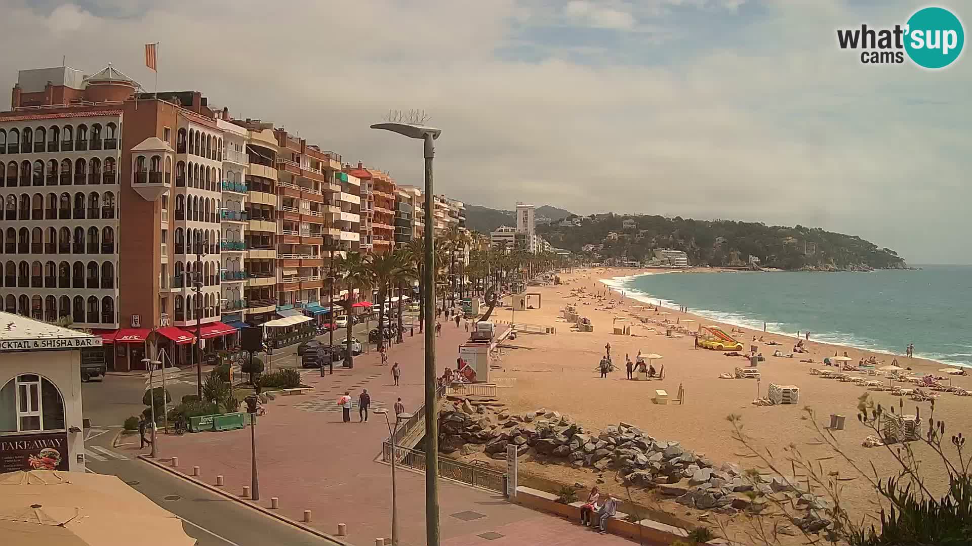 Webcam Lloret de Mar – the main beach – – Costa Brava – Spain