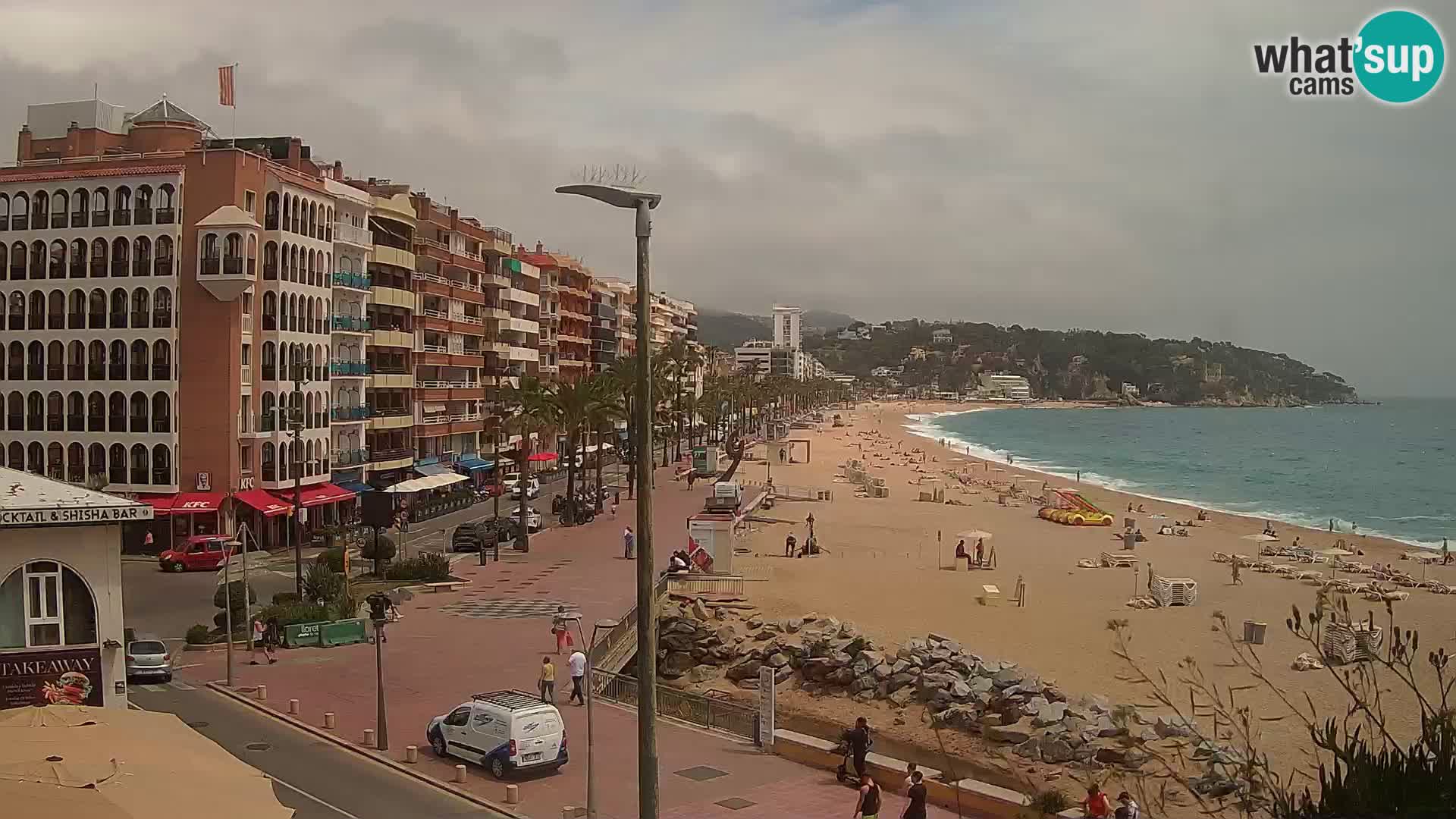 Webcam Lloret de Mar – the main beach – – Costa Brava – Spain