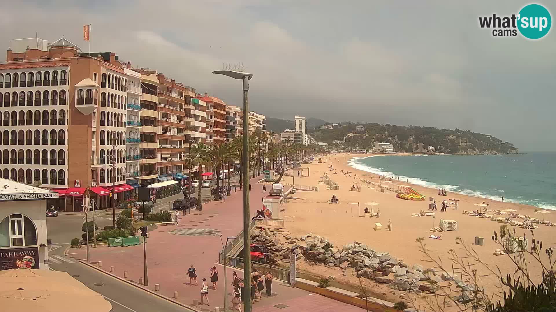Webcam Lloret de Mar – the main beach – – Costa Brava – Spain