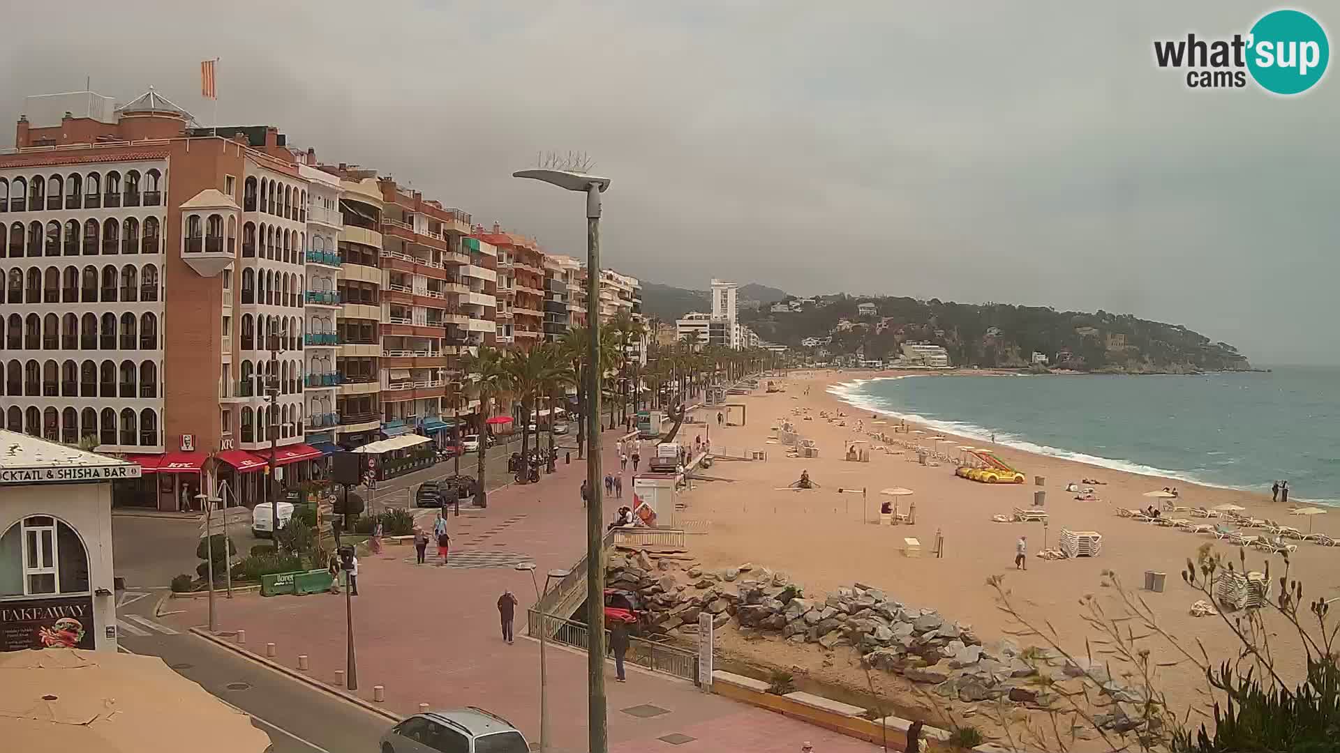 Webcam Lloret de Mar – the main beach – – Costa Brava – Spain
