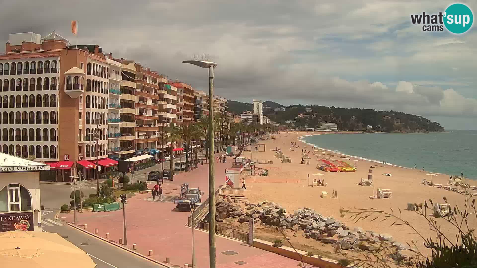 Webcam Lloret de Mar – the main beach – – Costa Brava – Spain