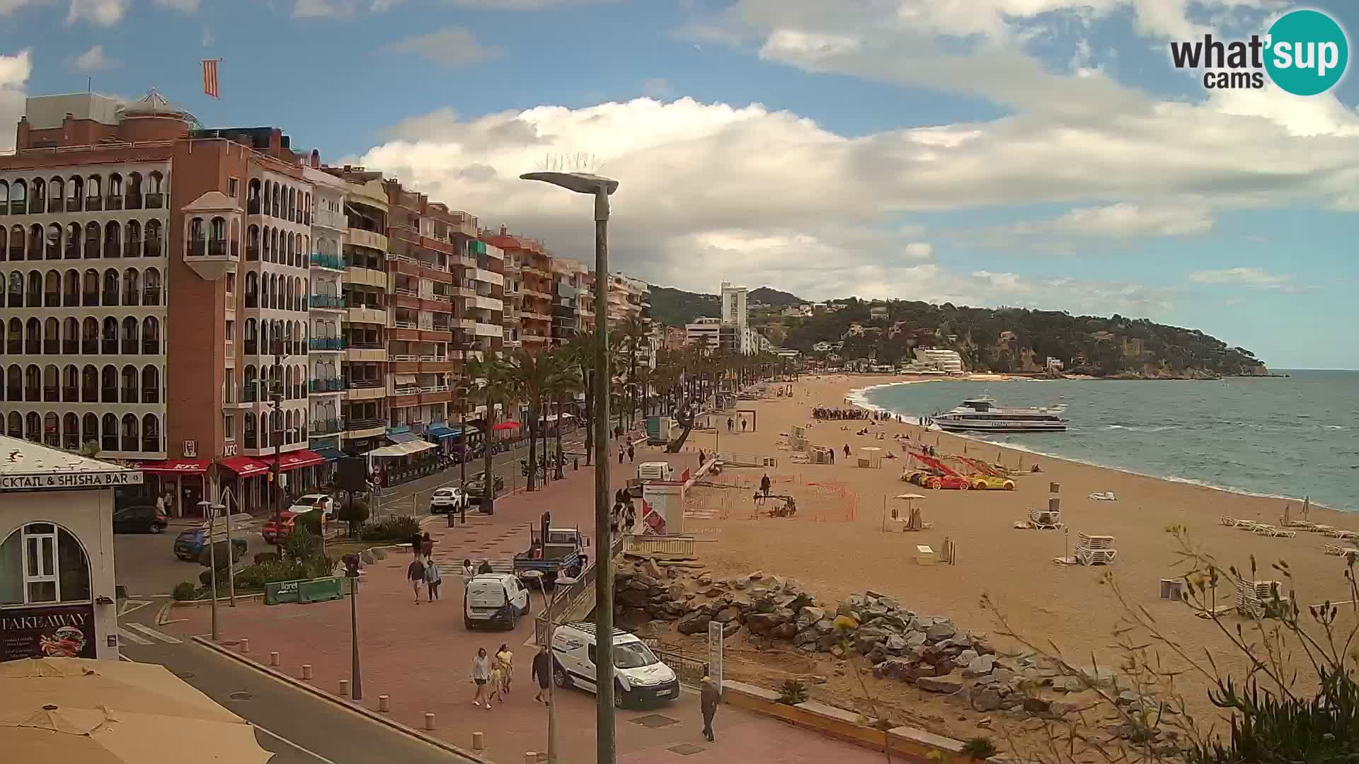 Webcam Lloret de Mar – the main beach – – Costa Brava – Spain