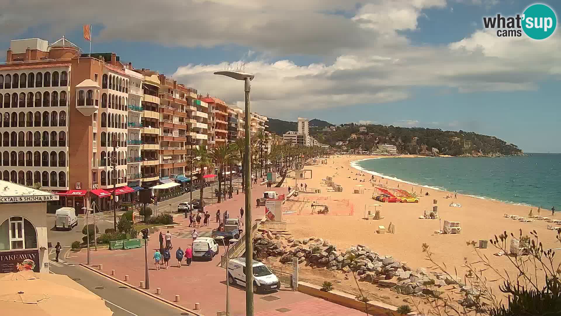 Webcam Lloret de Mar – the main beach – – Costa Brava – Spain