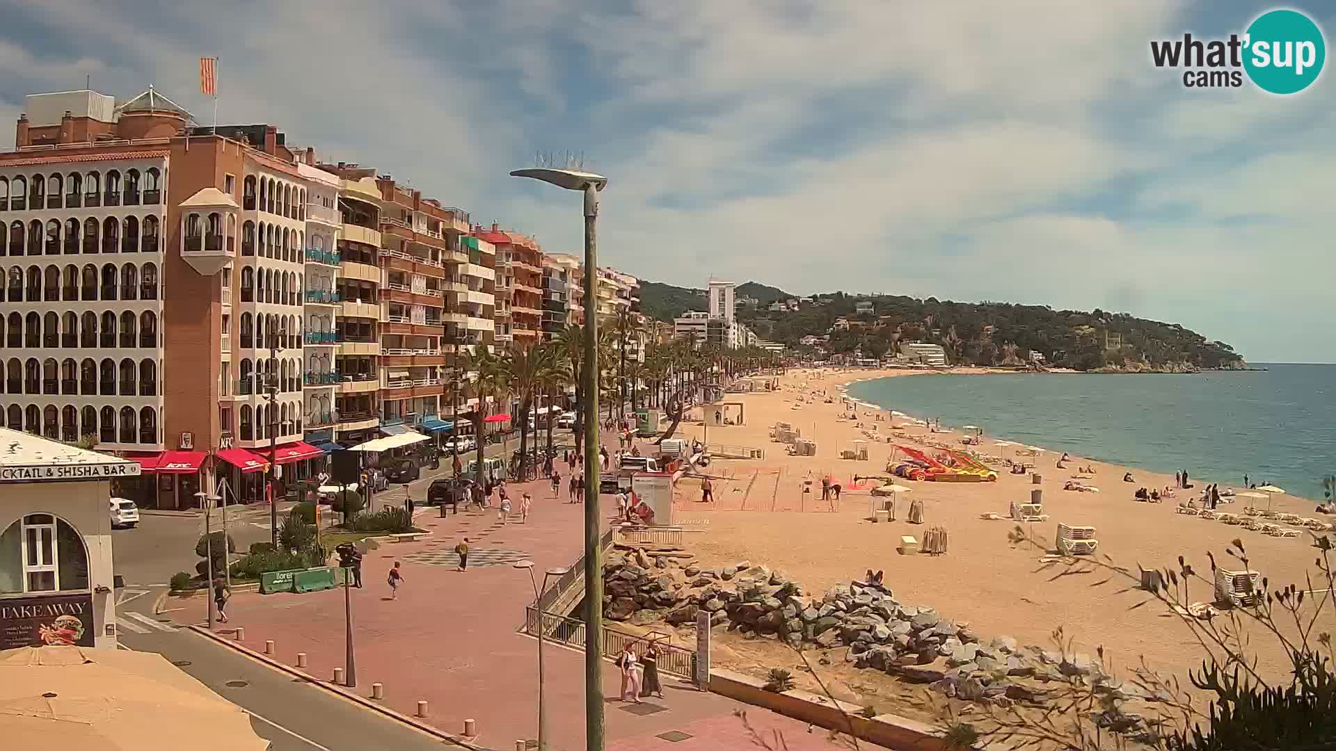 Webcam Lloret de Mar – the main beach – – Costa Brava – Spain