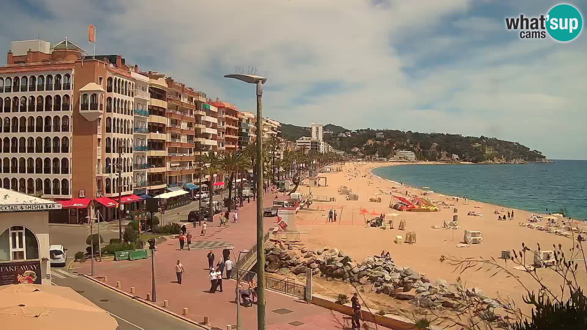 Webcam Lloret de Mar – the main beach – – Costa Brava – Spain