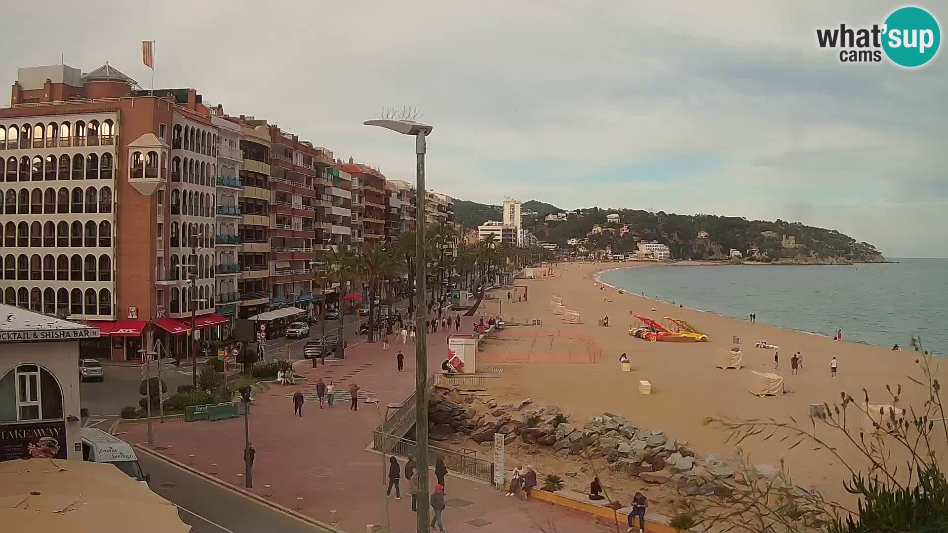 Webcam Lloret de Mar – the main beach – – Costa Brava – Spain